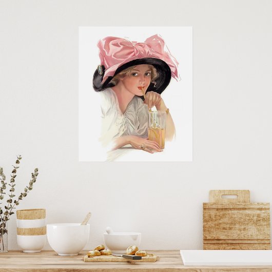 Poster Siroter du soda (Cuisine)