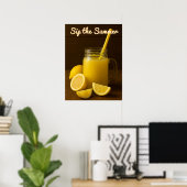 Poster Sirotez l'été - Rafraîchir jus de citron Mason Jar (Bureau à domicile)