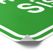 Poster Sisaket Ahead ⚠ Panneau de signalisation routier t (Coin)