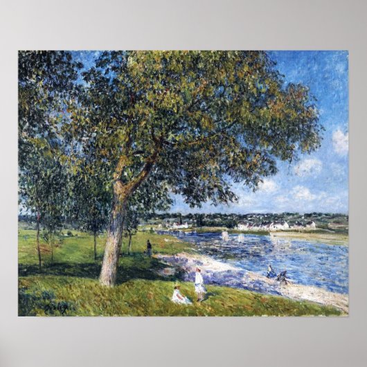 Poster Sisley - Noyer dans un champ à Thomery (Devant)