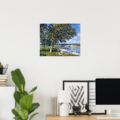 Poster Sisley - Noyer dans un champ à Thomery (Bureau à domicile)