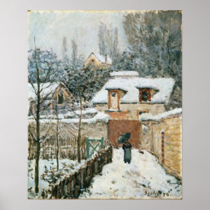 Poster Sisley - Snow At Louveciennes