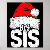 Poster Sister Big Santa Christmas Family Matching Pyjamas (Devant)
