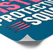 Poster Sister Security Little Protection Squad Joke (Coin)