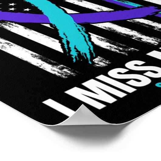 Poster Sister Suicide Prévention Drapeau Américain (Coin)