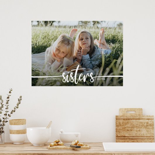 Poster Sisters Script Photo moderne (Cuisine)