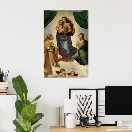 Poster Sistine Madonna (Bureau à domicile)
