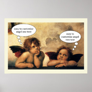 Poster Sistine Madonna Angels by Raphael Sanzio