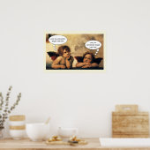 Poster Sistine Madonna Angels par Raphael Sanzio (Cuisine)