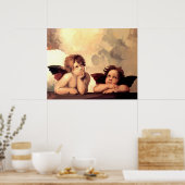 Poster Sistine Madonna Cherubs Raffaelo Sanzio (Cuisine)