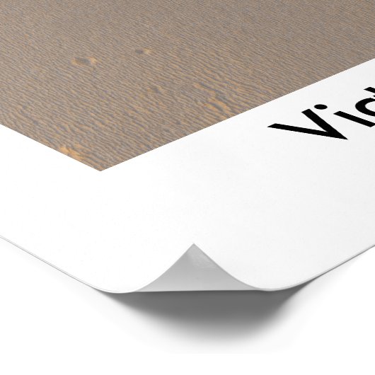 Poster Site d'atterrissage de Victoria Crater Mar's Rover (Coin)