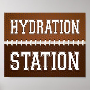 Poster SITE D'HYDRATION DE Football Party