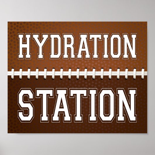 Poster SITE D'HYDRATION DE Football Party (Devant)
