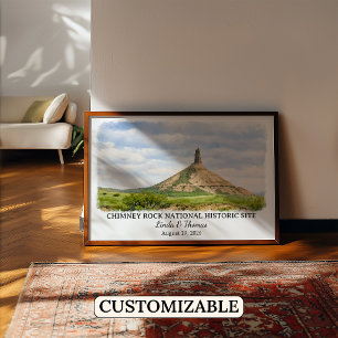 Poster Site historique national de Chimney Rock Nebraska