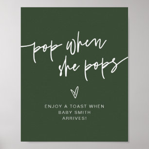 Poster SITE MARLO Forest Green Boho Pop Quand Elle Pops