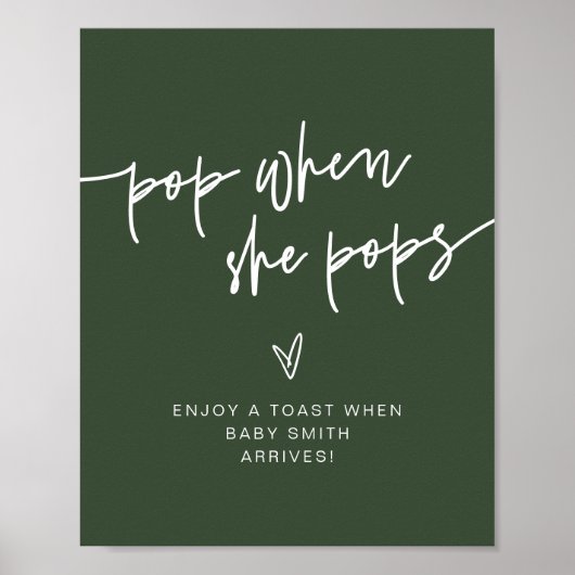 Poster SITE MARLO Forest Green Boho Pop Quand Elle Pops (Devant)