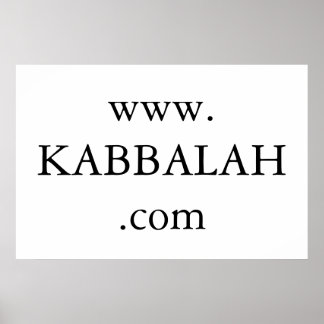 Poster site web de kabbalah