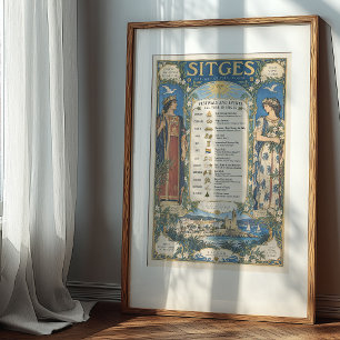 Poster Sites Espagne Calendrier des événements