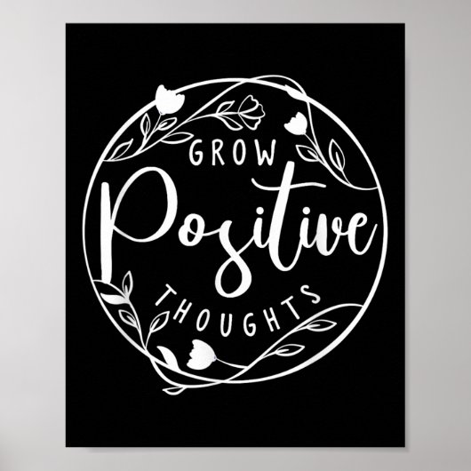 Poster Sitive Affirmation And Sritual Or Grow Sitive Thou (Devant)