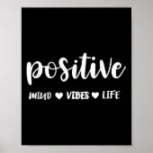 Poster Sitive Mind Sitive Vibes Sitive Life Motivational (Devant)