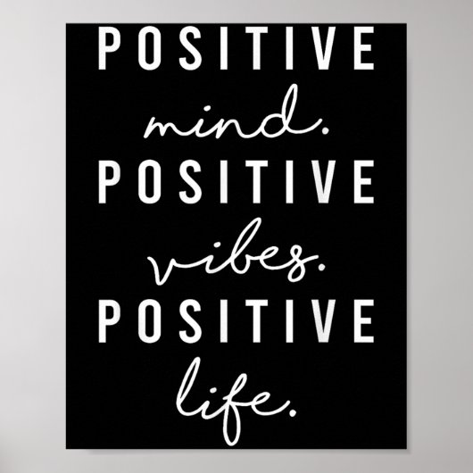 Poster Sitive Mind Vibes Life Visualization Sitivity Moti (Devant)