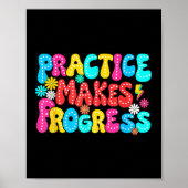 Poster Sitive Motivation Practice Makes Progress Over Per (Devant)