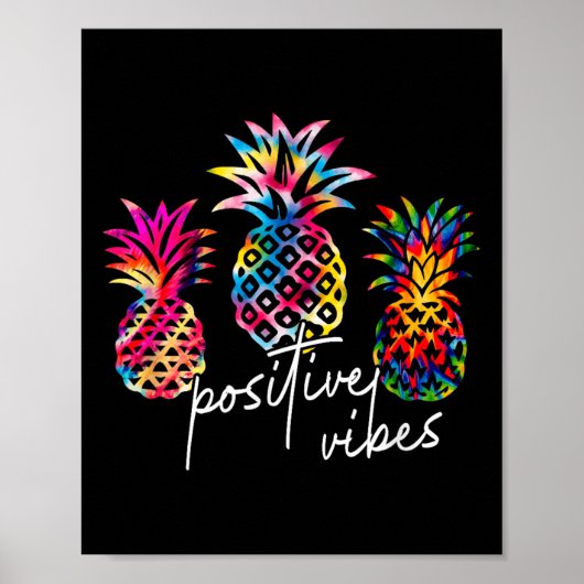 Poster Sitive Vibe Ne Transfer Day Infertility Ivf Tie Dy (Devant)