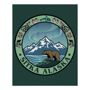 Poster Sitka Alaska États-Unis