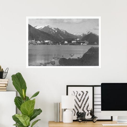 Poster Sitka Harbour Alaska 1908 (Bureau à domicile)