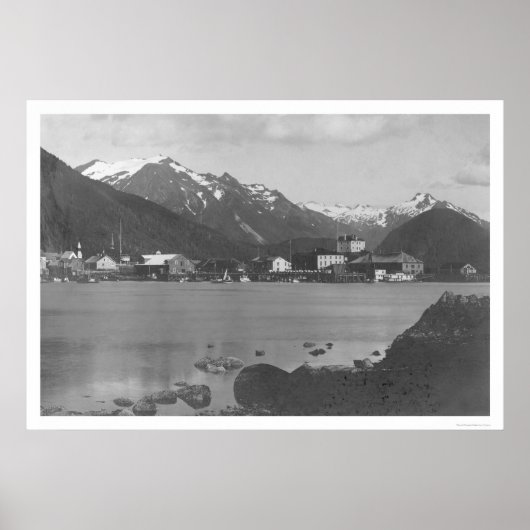 Poster Sitka Harbour Alaska 1908 (Devant)