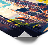 Poster Sittard Pays-Bas Travel Art Vintage (Coin)