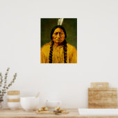 Poster Sitting Bull Amérindien (Cuisine)
