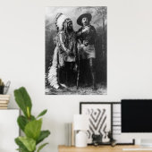 Poster Sitting Bull et Buffalo Bill Portrait de 1885 (Bureau à domicile)