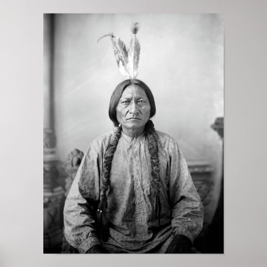 Poster Sitting Bull Portrait - Vers 1883 (Devant)