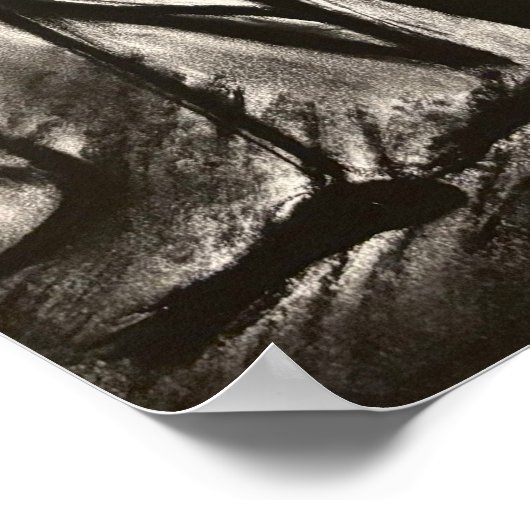 Poster sitting charcoal artwork (Coin)