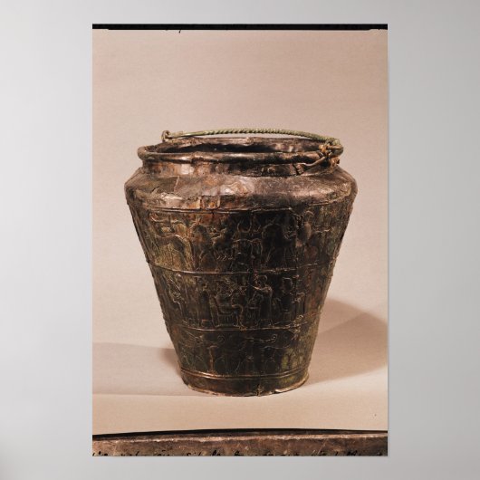 Poster Situer avec trois bandes décoratives repousse (Devant)