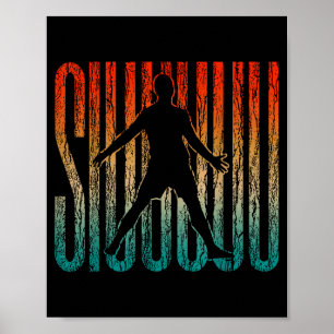 Poster Siuuu Football Drôle Garçons Hommes Femmes Footbal