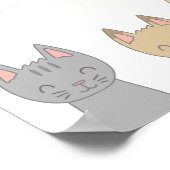 Poster Six chats adorables. (Coin)