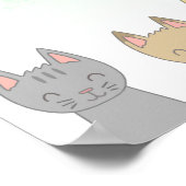 Poster Six chats adorables. (Coin)