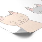 Poster Six chats adorables. (Coin)