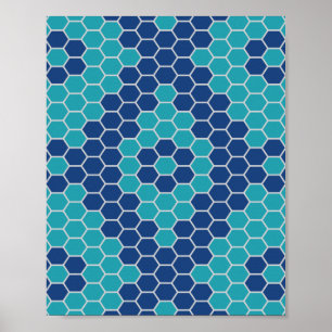 Poster Six coins motif 2