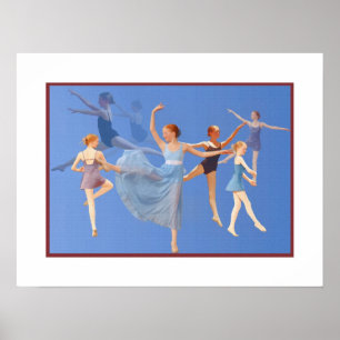 Poster Six danses de ballerines