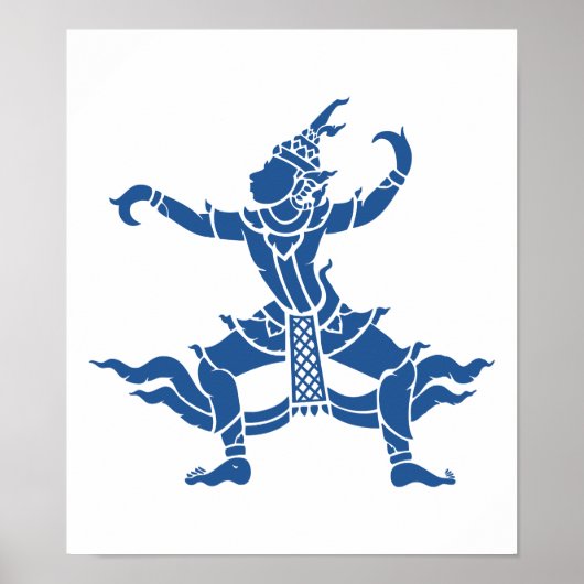 Poster SIX Danseuse thaïlandaise ⚠ Thaïlande ⚠ (Devant)