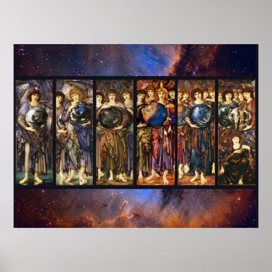 Poster SIX JOURS DE LA CRÉATION DES ANGES par Edward Burn (Devant)
