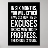 Poster Six mois d'échanges ou de progrès - Succès (Devant)