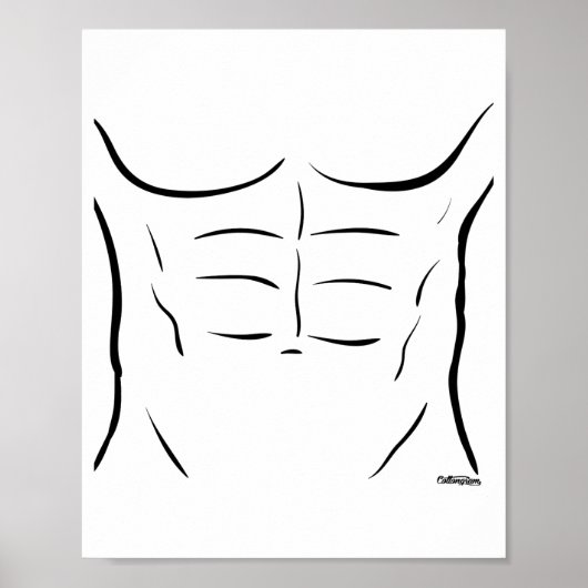 Poster Six Pack Abs  (Devant)