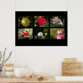 Poster six petites photos roses (Cuisine)