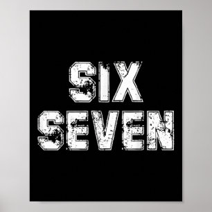 Poster Six Sept Cool Nombre Gen Alpha Argot 6 7 Tendance
