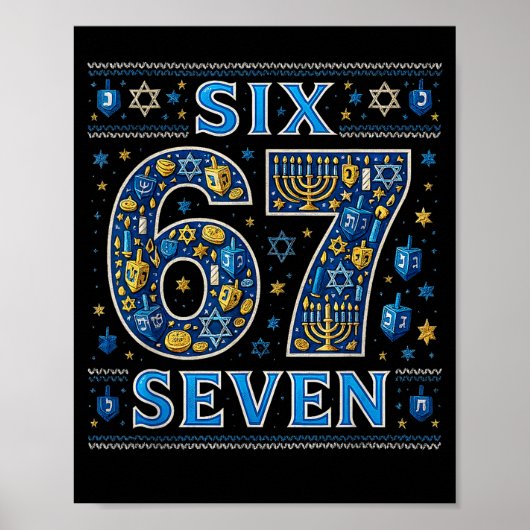 Poster Six Seven 67 Hanukkah Festival Of Lights Quote  (Devant)