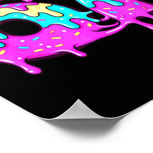 Poster Six Seven 67 Meme Drippy Number 67 Ice Cream (Coin)